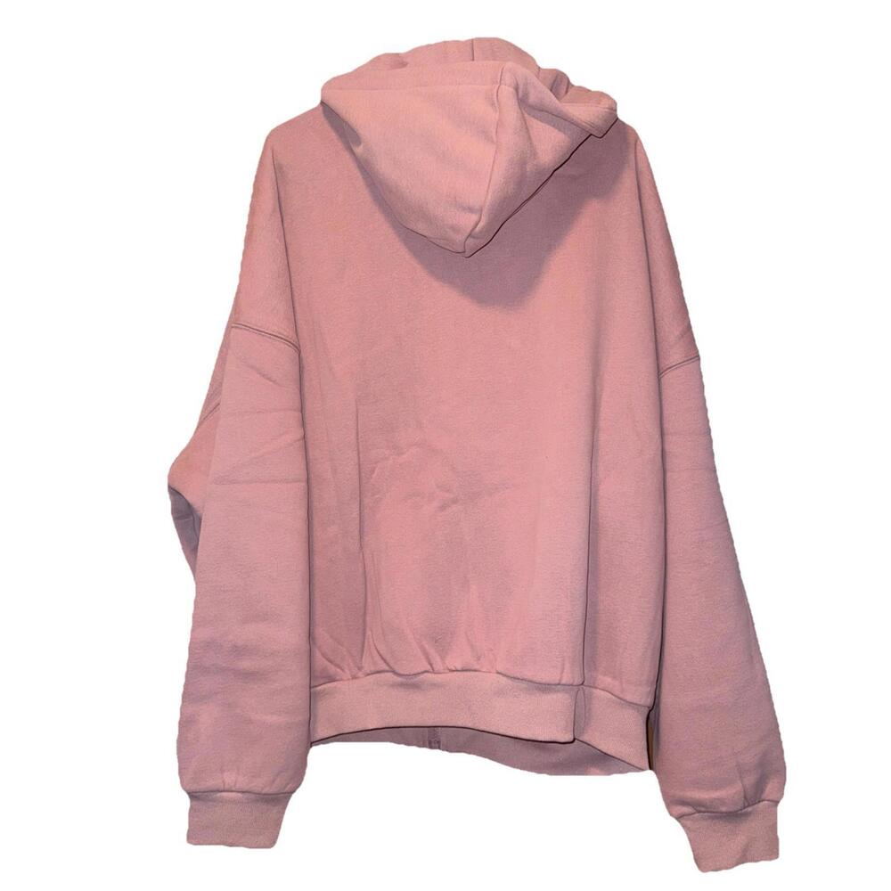 Comfrt Unisex Full Zip Hoodie Purple Orchid Sz M NEW Valentines Anxiety Relax - Picture 4 of 8